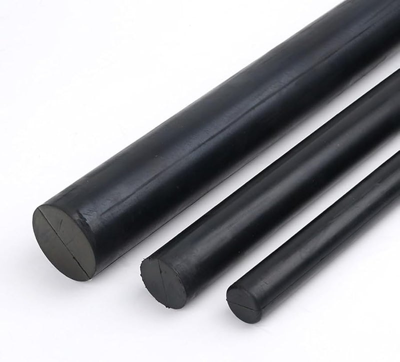 قضيب مطاط النتريل 40x500 مم أسود مقاوم للزيت مرونة عالية دائري صلب - Image 5