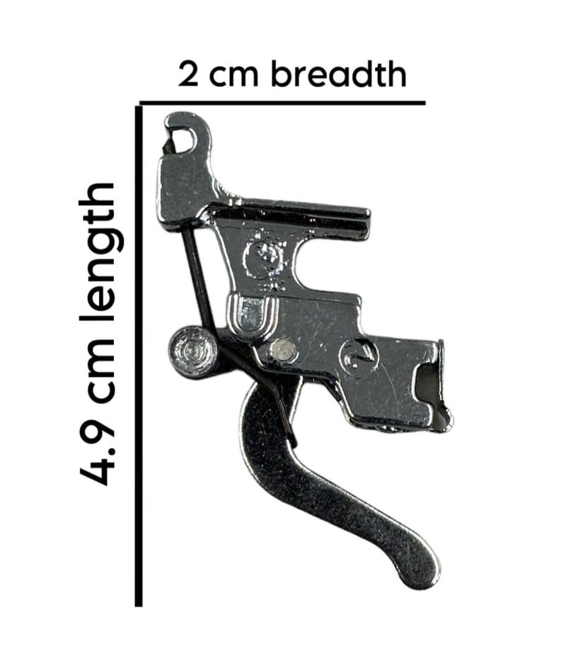 Zenith Low Shank Foot Adapter and Zig Zag Pressure Foot Combo Imported Stitch for All Automatic Sewing Machines, Steel - Image 3