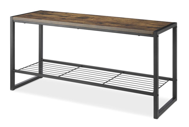 Whitmor Modern Industrial Entryway Bench