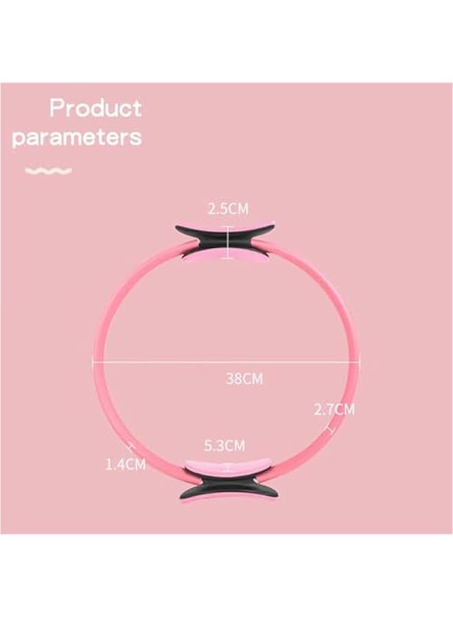 TRASSLE Yoga Pilates Stretch Ring Set,Fitness Shaping Training Circle, Pilates Ring 14 Inch for Thigh Workout,Inner Thigh Exercise Equipment for Women, Pilates Equipment Thigh Master,for Home/Gym - Image 5