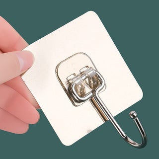 Hook Strong Adhesive Wall Sticking Wall Bearing Transparent Seamless Hook Sticking Hook Punch-Free Hook Sticking Hook 50 wire (brushed large hook) 7*7 - pzsku/Z00F2ADA2C48E6FE6B7E1Z/45/1746233202/cb85ceca-ce92-4ce5-bb37-6d716589ba81
