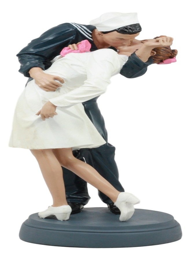 INORS Ebros World War 2 Victory At Times Square The Kiss Navy Sailor With Nurse Statue In Vivid Colors Historical World War Memorabilia - Image 1