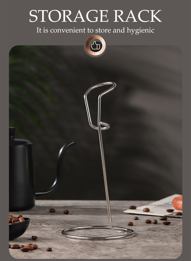 DUNISO Electric Milk Frother Rechargeable Ultra Fast Handheld Drink Mixer with Stainless Steel Stand Powerful 2 Heads 3 Speeds Fast Handheld Milk Frother Mini Waterproof Detachable Drink Mixer Foamer for Milk，Latte, Cappuccino, Hot Chocolate, Egg  - Image 5