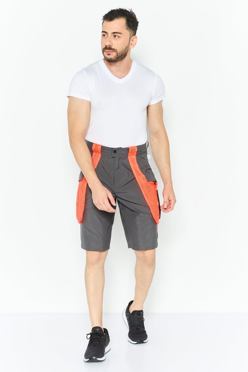 Adidas Men Sportswear Fit Training Shorts, Grey - Image 4