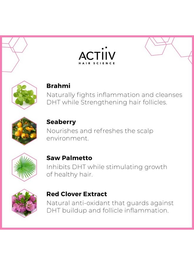 ACTIIV Recover Thickening Cleansing Hair Loss Shampoo Treatment For Women 6 Fl Oz - Image 3