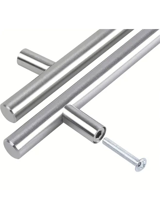 5pcs Stainless Steel T Handle 20cm Brushed Nickel Cabinet Drawer Pulls - Image 5