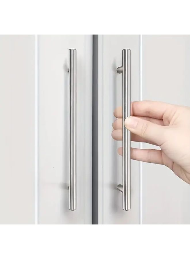 5pcs Stainless Steel T Handle 20cm Brushed Nickel Cabinet Drawer Pulls - Image 1