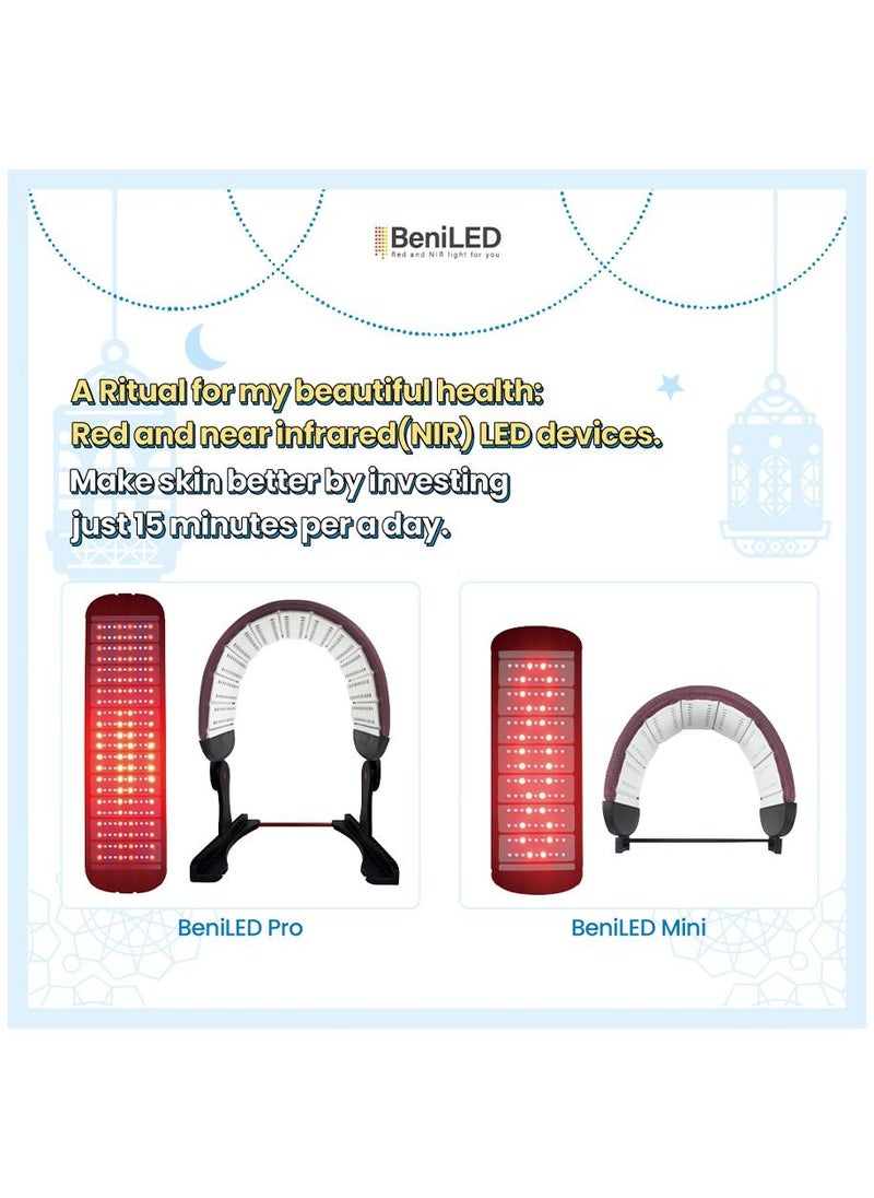 Benilight - Benilight BeniLed Mini Infrared Red Light Therapy Device- 660nm/850 Nm Pulse Infrared Light Therapy Flexible Device - for Body Fat Loss - Anti-Aging -Pain Relief-FDA Approved Infrared Light Therapy - Image 1