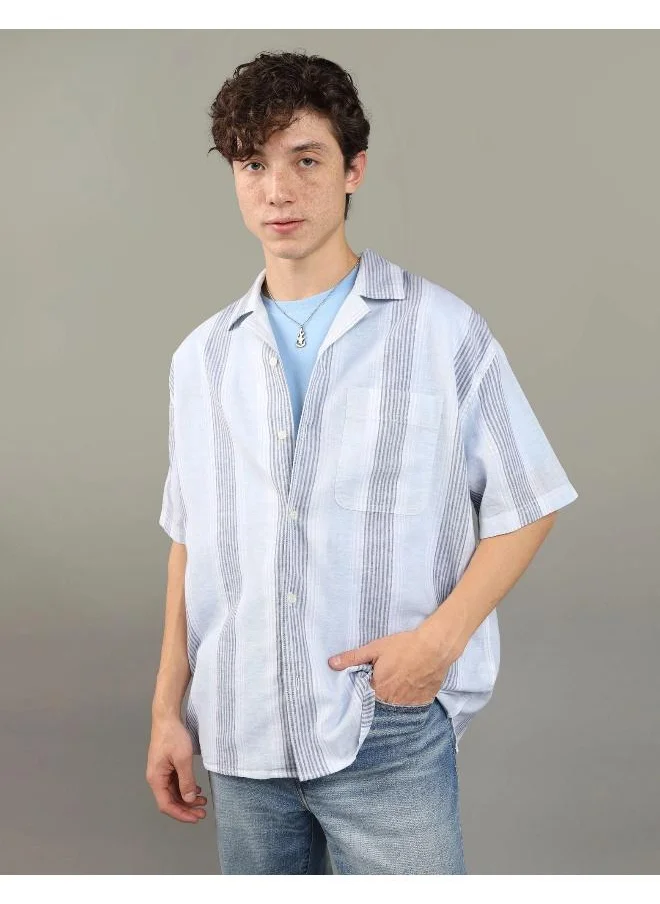 امريكان ايجل Striped Regular Fit Shirt