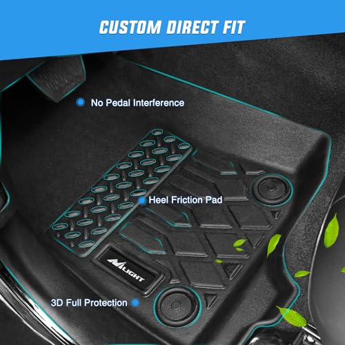 Nilight TPE Floor Mats for Jeep Wrangler JK Unlimited 4 Doors - Image 4