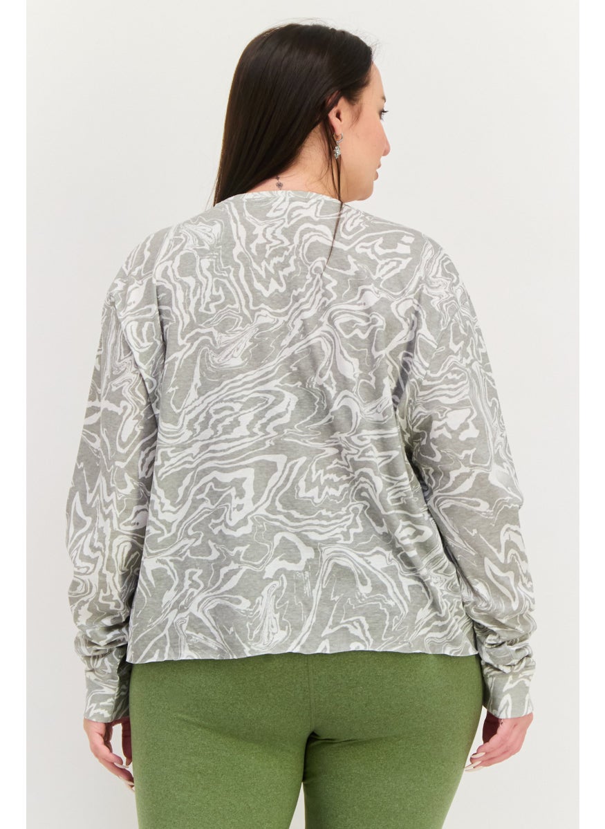 Champion Women Sportswear Fit Long Sleeve Outdoor Top, Grey  - Image 2