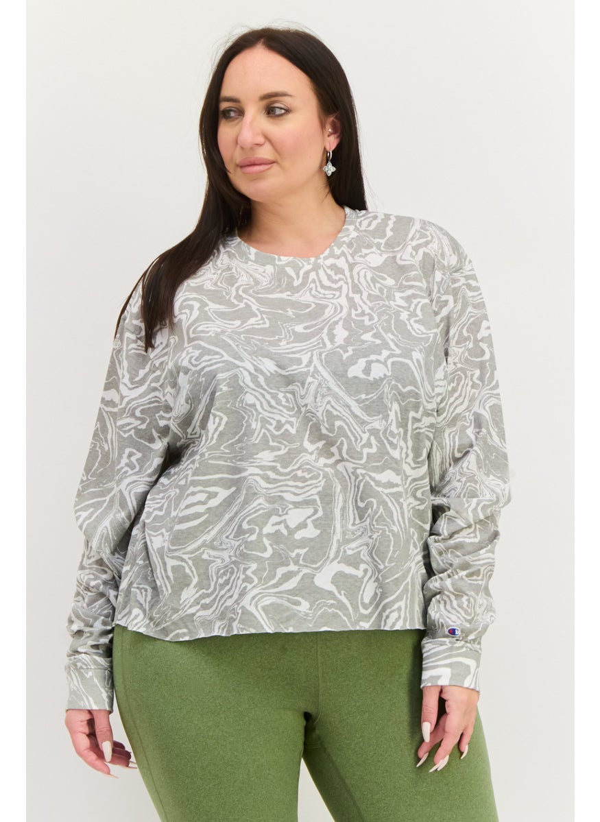 Champion Women Sportswear Fit Long Sleeve Outdoor Top, Grey  - Image 1
