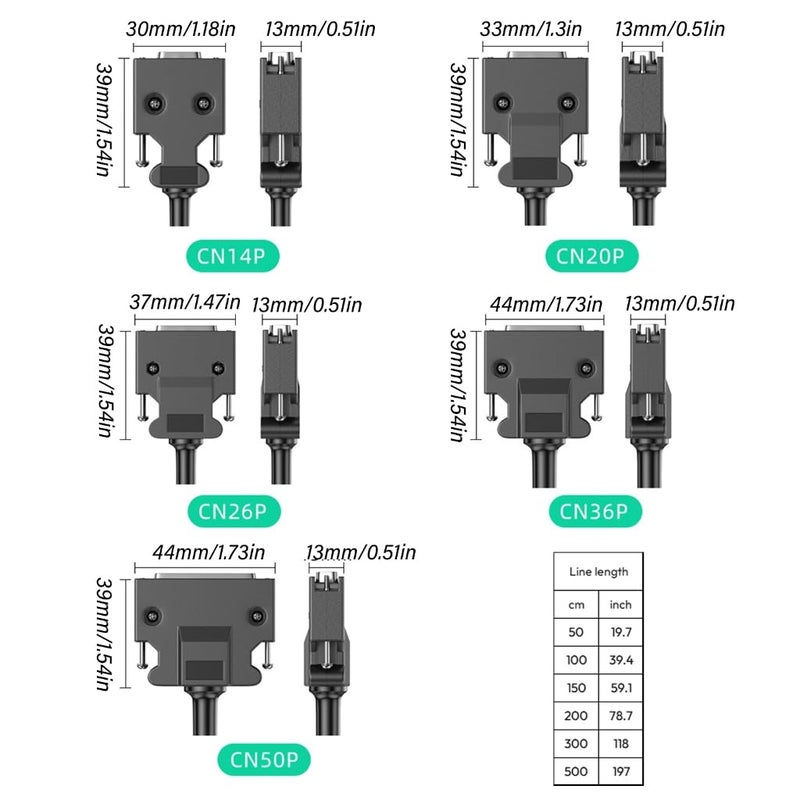 كابل بيانات SCSI CN14P CN20P CN26P CN36P CN50P موصلات لأجهزة مكتبات الأشرطة ومجموعات الأقراص - Image 4