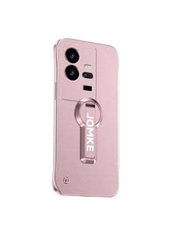 For vivo iQOO 11 Pro Baking Varnish 360 Rotate Holder No Frame PC Phone Case(Pink)