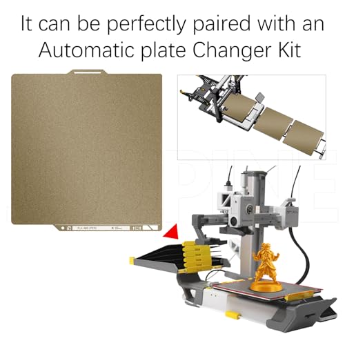 Wefuit Thicker 0.77mm Textured PEI Build Plate with QR Code for Bambu Lab P2S X2D X1 X1C X1E P1P P1S A1 Hot Bed,257x257mm Double Sided Heated Bed Flexible Spring Steel Sheet for Bambus 3D Printer Platforms - Image 5