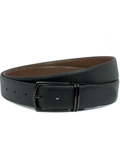 Classic Milano Classic Milano Genuine Leather Reversible Belt for Men | Black & Brown Formal Belt for Business or Office Wear | Men's Leather Belt  - Image 1