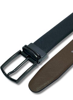 Classic Milano Classic Milano Genuine Leather Reversible Belt for Men | Black & Brown Formal Belt for Business or Office Wear | Men's Leather Belt  - Image 2