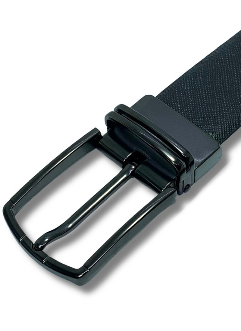 Classic Milano - Classic Milano Genuine Leather Reversible Belt for Men | Black & Brown Formal Belt for Business or Office Wear | Men's Leather Belt - Image 1