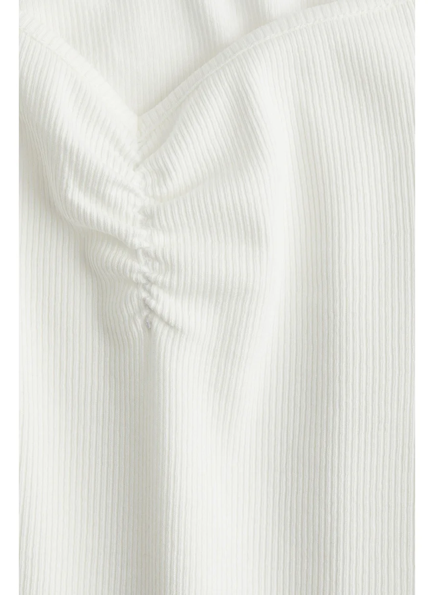 اتش اند ام Ribbed Boat-Neck Top