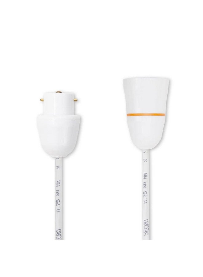 SeCro حامل مصباح نحاسي SeCro B 22 مع سلك مرن وقابس محول للاستخدام المتعدد التجارب، الحفلات، الزينة الاحتفالية، ديوالي، عيد الميلاد، إلخ (2 متر) - Image 2