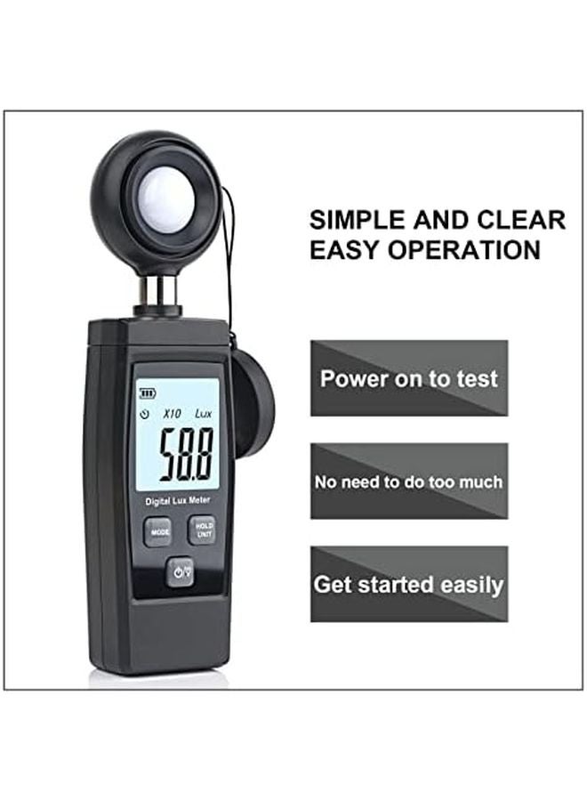 مقياس الإضاءة الرقمي المحمول اليدوي للمصابيح والتعدين وتربية الحيوانات - Image 5