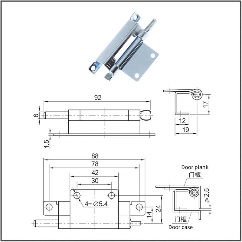 Detachable 120 Degree Concealed Oven Door Hinge Bending Industrial Hinge 1 Piece - Image 3