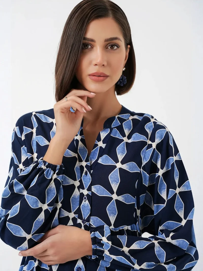 بيغ دارت BDART Patterned V-Neck Maxi Dress
