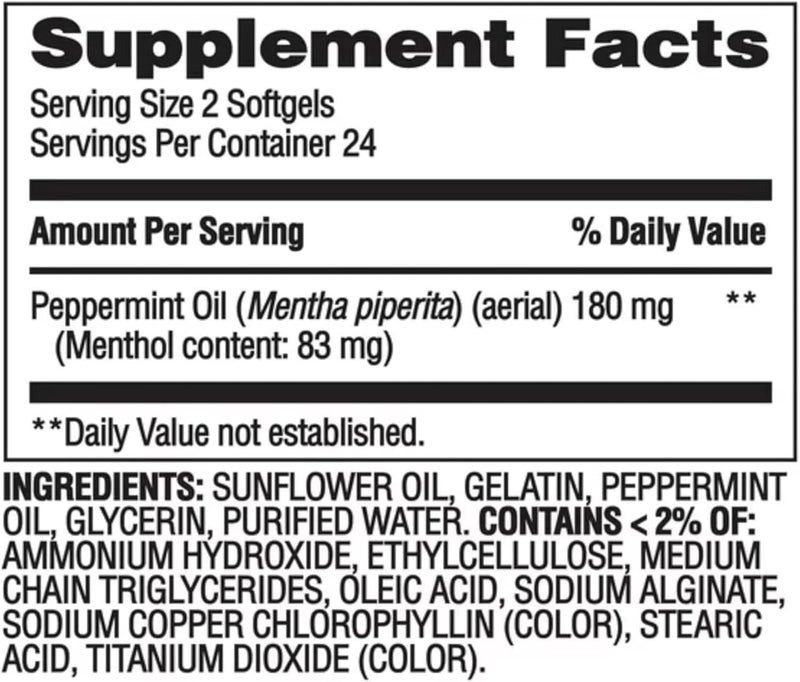 Create and Bundle Equate Peppermint Oil Softgels 48 Count  Dietary Supplement for Enhanced Digestive Health Natural Peppermint Extract Supports Gastrointestinal Comfort  Create Sticker - Image 2