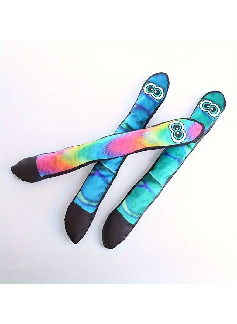 Goolsky New Plush Dog Toy Long Strip Big Eye Snake with BB Barking Paper and Bite-Resistant Grinding Teeth Pet Supplies - Image 3