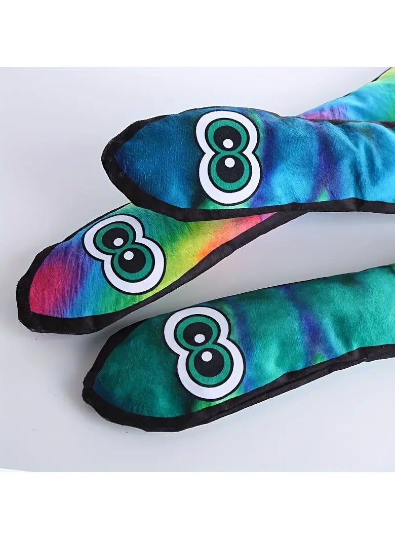 Goolsky New Plush Dog Toy Long Strip Big Eye Snake with BB Barking Paper and Bite-Resistant Grinding Teeth Pet Supplies - Image 5