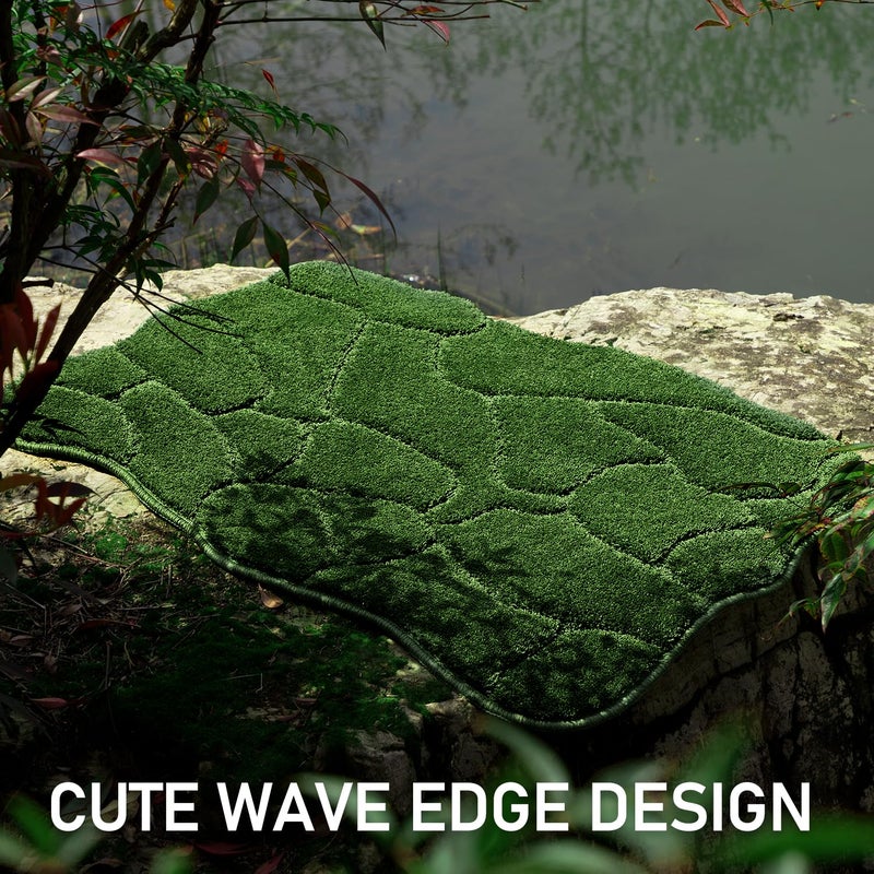 BSICPRO Large Bathroom Rugs  24X36 Inches Bath Mats for Bathroom Non Slip  Soft Absorbent Microfiber Bath Rugs  Quick Dry Bathroom for Shower Floor  Machine Washable (Forest Green) - Image 4