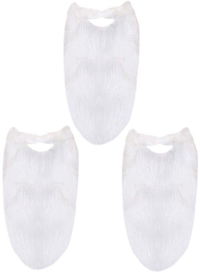 Shimmers Santa Claus Snow Beard and Moustache (White)| Christmas Costume Accessory Cosplay Fancy Dress | Christmas Ornaments Props | Christmas Decorations Items | Christmas Gifts for Men & Kids - Image 3