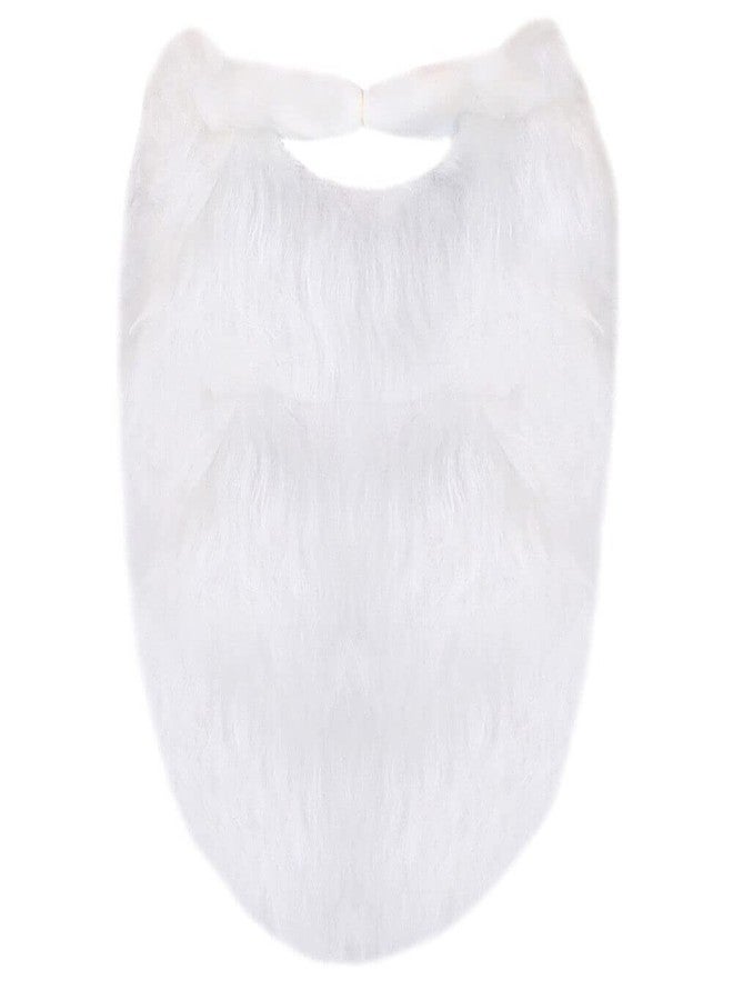 Shimmers Santa Claus Snow Beard and Moustache (White)| Christmas Costume Accessory Cosplay Fancy Dress | Christmas Ornaments Props | Christmas Decorations Items | Christmas Gifts for Men & Kids - Image 1