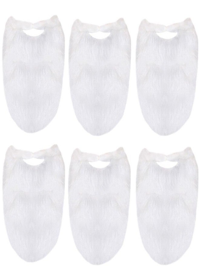 Shimmers Santa Claus Snow Beard and Moustache (White)| Christmas Costume Accessory Cosplay Fancy Dress | Christmas Ornaments Props | Christmas Decorations Items | Christmas Gifts for Men & Kids - Image 2