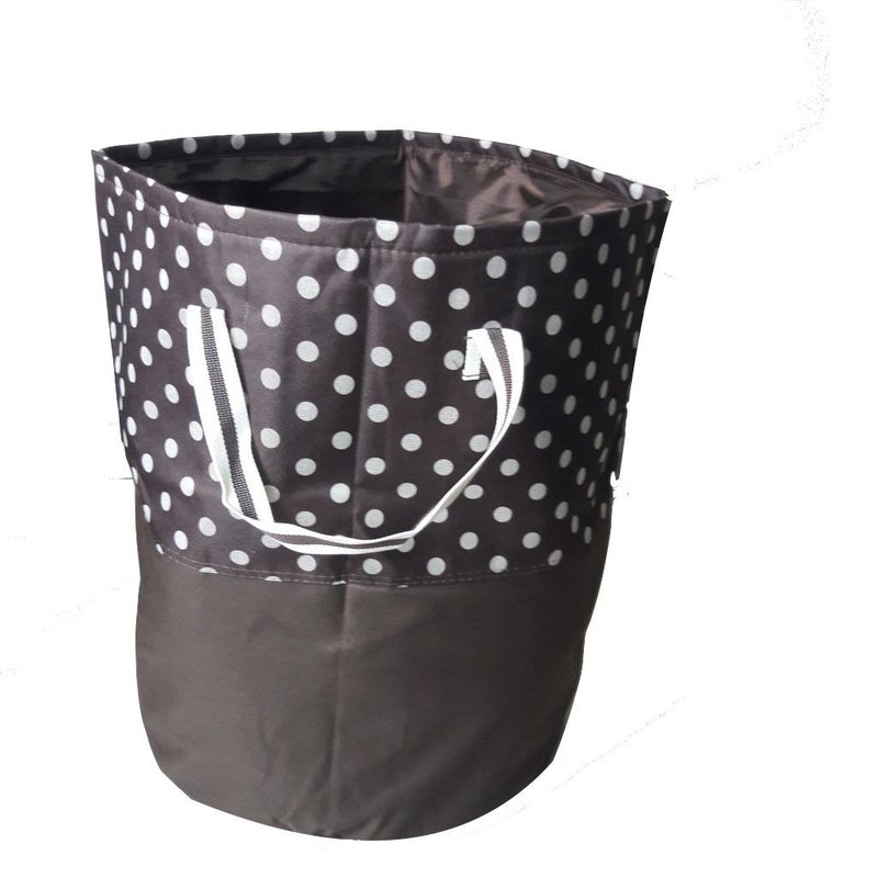 HOMIES Multipurpose European Style Round Shape Foldable Laundry storage BasketBagHamper with Handle Size LARGE Dimension 56 L 35 D cm Randon color - Image 3