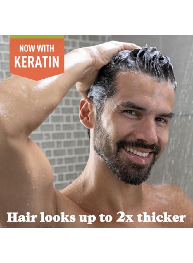 Just for Men Control GX Grey Reducing Beard Wash Shampoo with Keratin Gradually Colors Mustache and Beard Leaves Facial Hair Thicker Softer and Fuller 4 Fl Oz Pack of 1 Packaging May Vary - Image 4