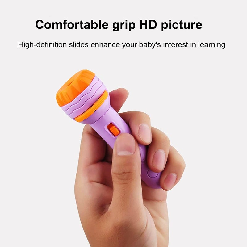 bluebell BLUEBELL Mini Slide Projector Flashlight Torch, Kids Projection Light Toy Slide Flashlight Lamp Education Learning Night Light Before Going to Bed (Multi Color) (Projector Torch | Random Slides)  - Image 4