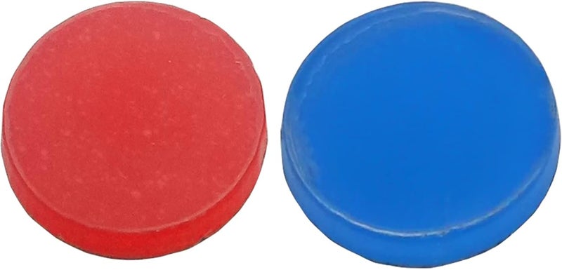 ERDANER 60Pcs Universal Acrylic Hot and Cold Signs Faucet Index Buttons Sticker(10mm/0.4Inch) - Image 1
