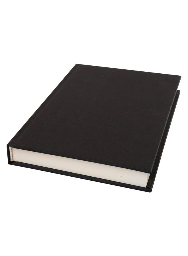 INNAXA Hardbound Diary, Blank Notebooks, A5 (6 x 8) Blank Page Notebook, Hardcover Sketchbook Journal Unlined, 120gsm Thick Paper, 80 Sheets/160 Pages Per Book, (Black, A5-Plain) - Image 1