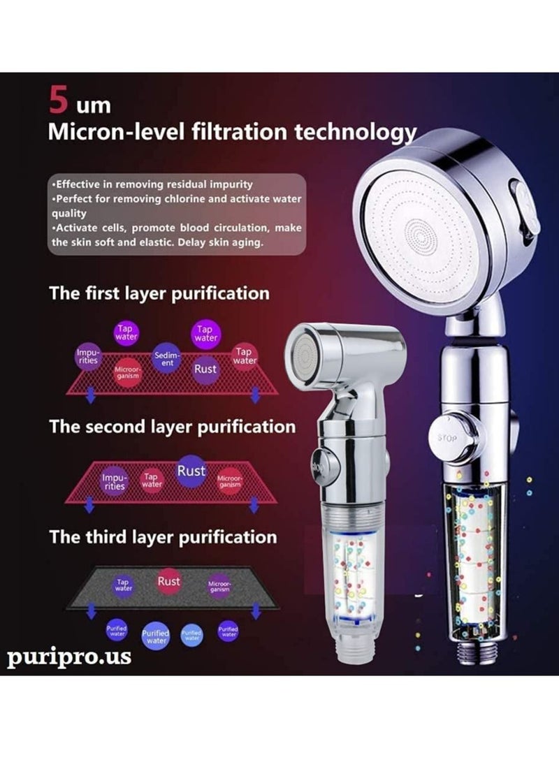 PuriPro Puri Pro Travel Kit Travel Shattaf Bidet Sprayer With Portable Shower With Leakproof Silicon Bag Easy Installation - Image 2