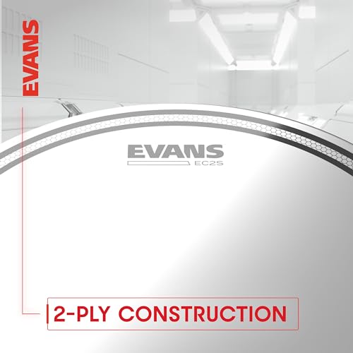 Evans Drum Heads - EC2S Clear Fusion Tompack (10 inch, 12 inch, 14 inch) - Image 4