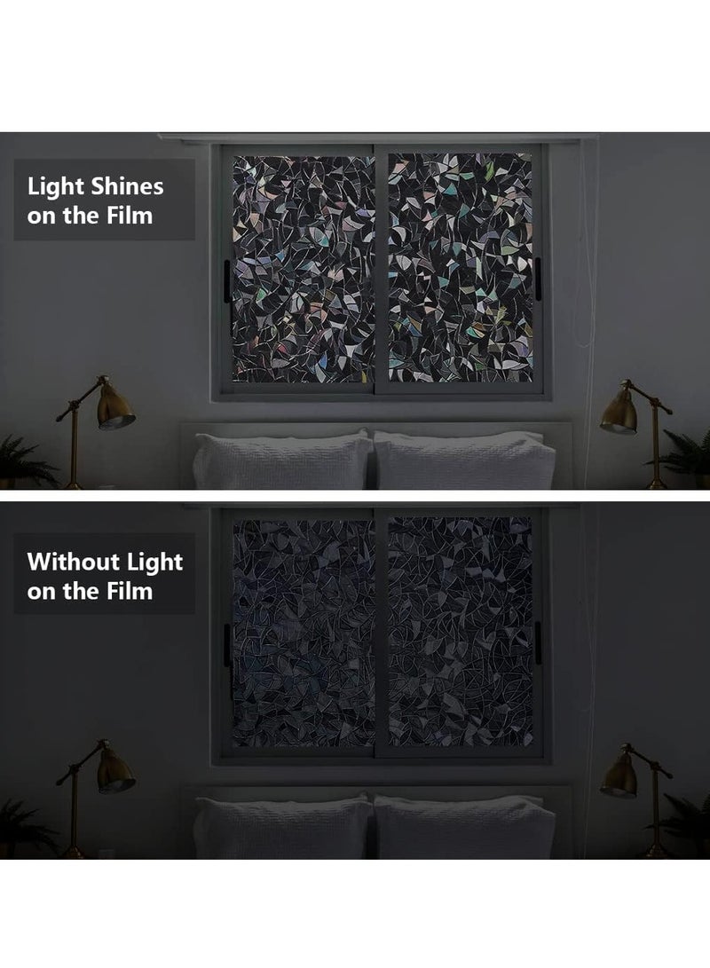 Zikra Ultimate Blackout Window Film - Static Cling, 100% UV Blocking, Two-Way Privacy, Easy Install & Remove - Decorative, Versatile Window Tint for Home & Office (11.8 x 78.7 inches) - Image 2