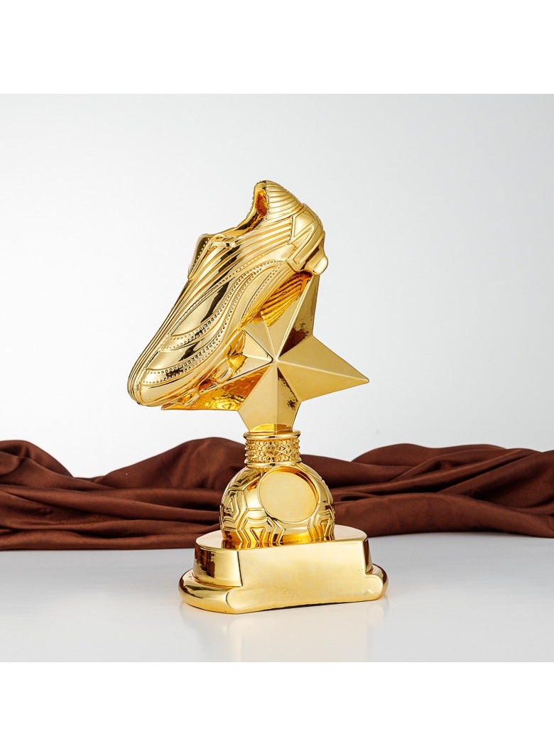 KUYING New Creative Resin Football Trophy 10x6x19cm 