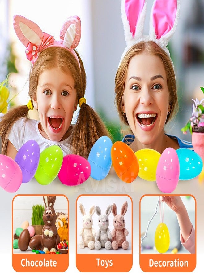 Aviski مجموعة أفيسكي من 48 بيضة بلاستيكية ملونة لعيد الفصح، مقاس 3.15 بوصة، مثالية للأطفال، مع أكياس حشو فارغة، بالإضافة إلى حقيبة واحدة لطيفة غير منسوجة، وألعاب، وهدايا، ولوازم حفلات عيد الفصح. - Image 4