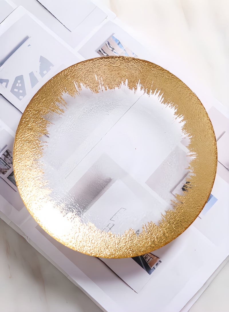 نيهاو مجموعة أطباق زجاجية مكونة من 6 قطع، تتضمن 6 × 13 بوصة، مجموعات أدوات مائدة، صديقة للمجمد/ صديقة للبيئة ودرجة الغذاء مع 3 ألوان، مناسبة للمنزل والحفلات وطبق الحلوى وطبق الفاكهة وطبق العشاء - 33 سم - Image 5