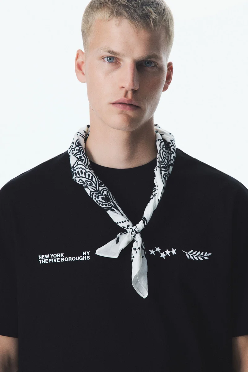 H&M Loose Fit Printed T-shirt