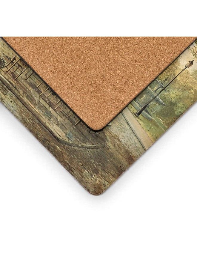 Pimpernel - Parisian Scenes Collection Placemats | Set Of 4 | Heat Resistant Mats | Corkbacked Board | Hard Placemat Set For Dining Table | Measures 15.7” X 11.7” - Image 1
