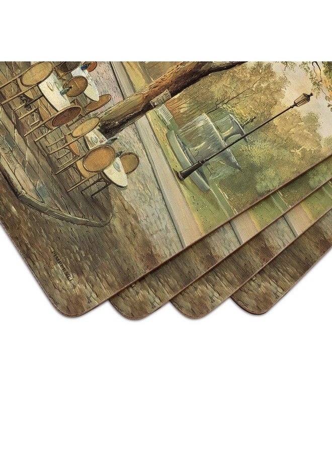 Pimpernel - Parisian Scenes Collection Placemats | Set Of 4 | Heat Resistant Mats | Corkbacked Board | Hard Placemat Set For Dining Table | Measures 15.7” X 11.7” - Image 1