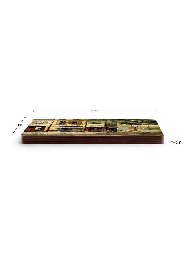 Pimpernel - Parisian Scenes Collection Placemats | Set Of 4 | Heat Resistant Mats | Corkbacked Board | Hard Placemat Set For Dining Table | Measures 15.7” X 11.7” - Image 1