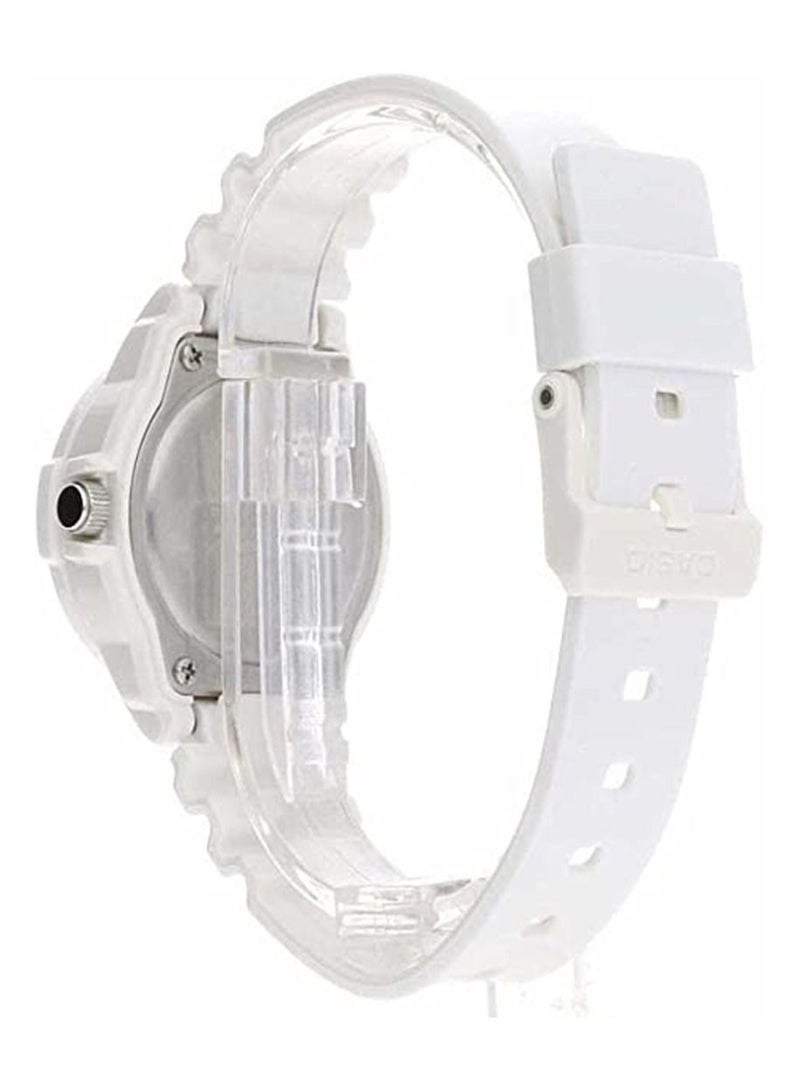 CASIO Women's Water Resistant Analog Watch LRW-200H-4E3VDF White - Image 4
